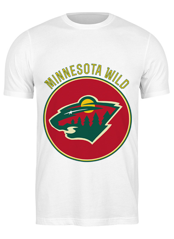 

Футболка мужская Printio Minnesota wild белая M, Белый, Minnesota wild