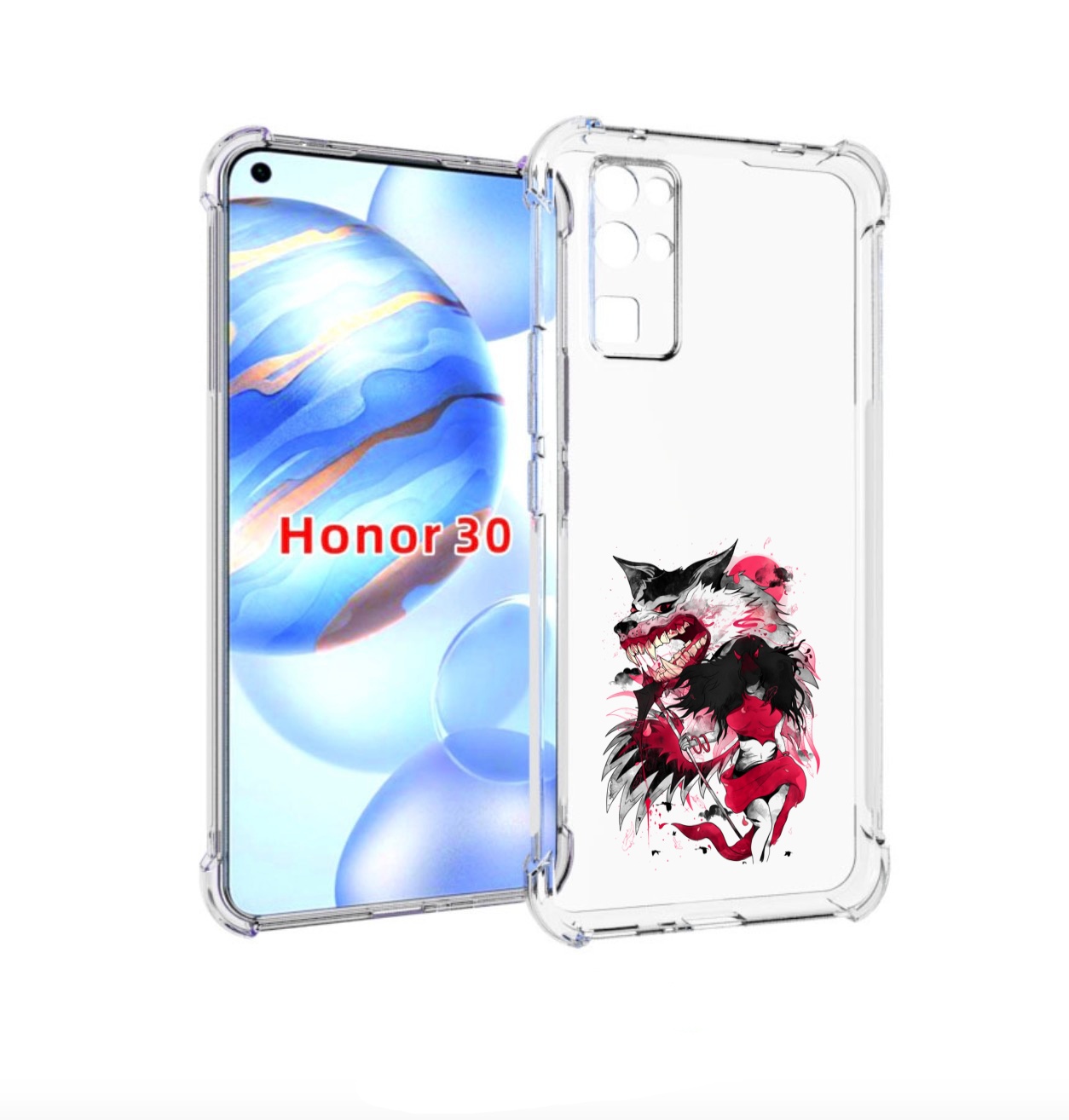 

Чехол бампер MyPads красная шапочка для Honor 30 (BMH-AN10) прот, Прозрачный, Tocco
