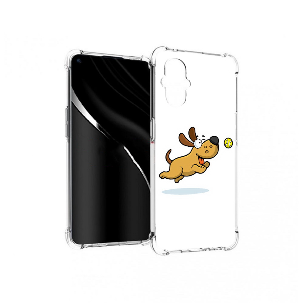 

Чехол MyPads Tocco для OnePlus Nord N20 5G пёсик (PT227047.135.563), Прозрачный, Tocco