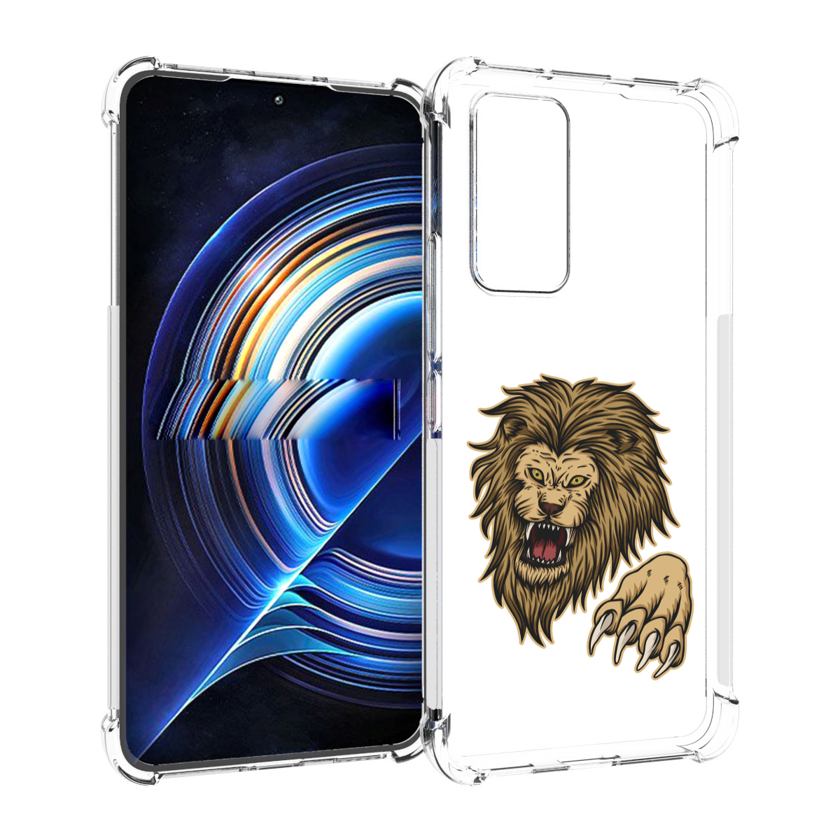 

Чехол MyPads Лев-завоеватель мужской для Tecno Camon 19 Neo, Прозрачный, Tocco