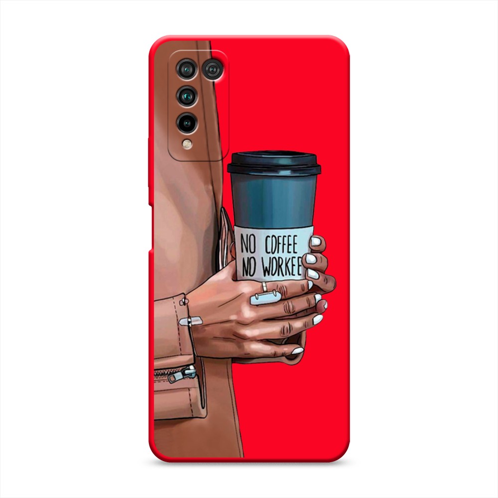 

Чехол Awog на Honor 10X Lite "No coffee"