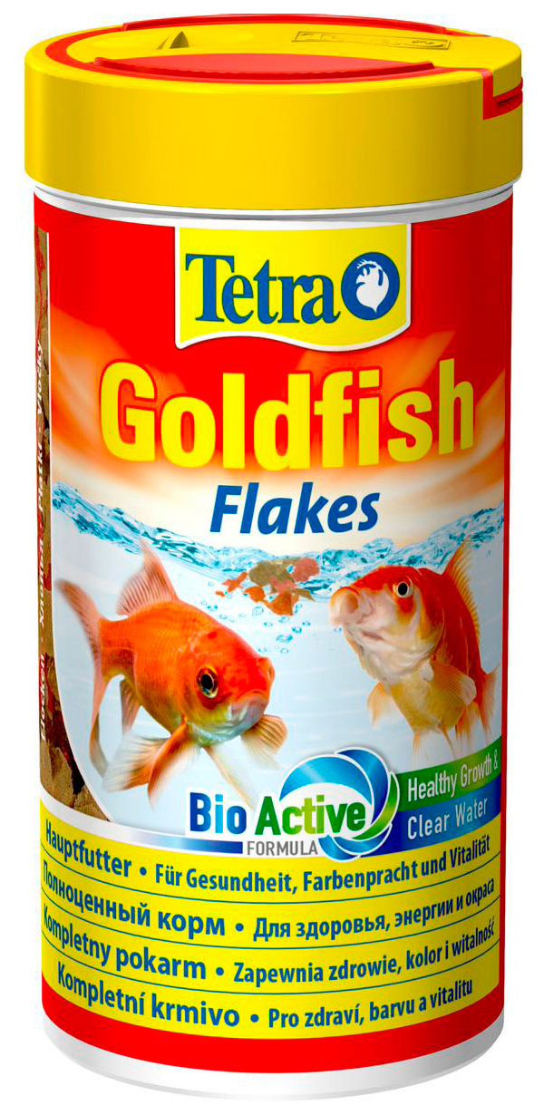 

Корм для аквариумных рыбок Tetra Goldfish Flakes хлопья, 250 мл