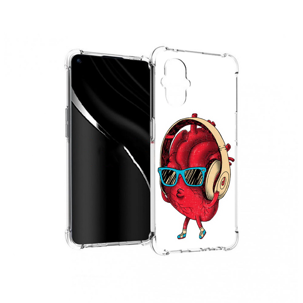 

Чехол MyPads Tocco для OnePlus Nord N20 5G слушай сердце (PT227047.135.609), Прозрачный, Tocco