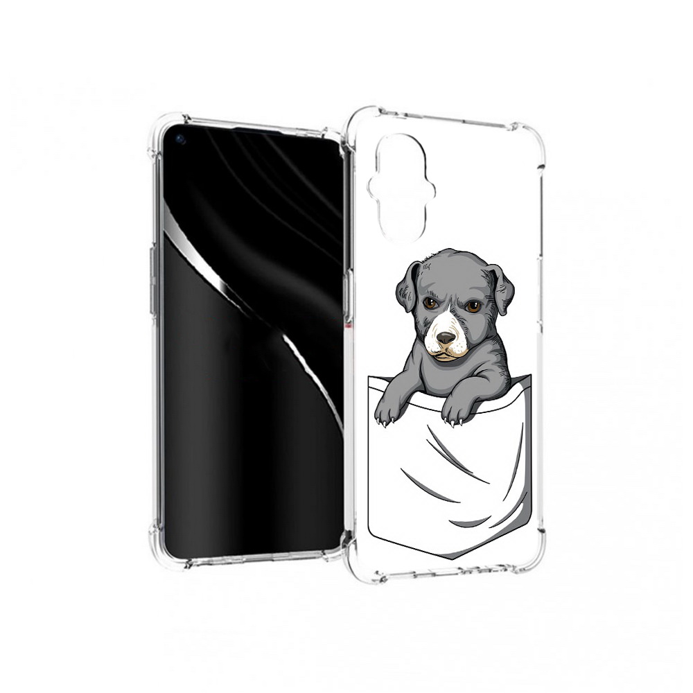 

Чехол MyPads Tocco для OnePlus Nord N20 5G собачка в кармане (PT227047.135.611), Прозрачный, Tocco