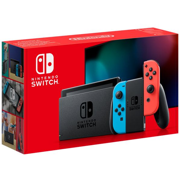 Игровая приставка Nintendo Nintendo Switch (неоновый синий/неоновый красный)