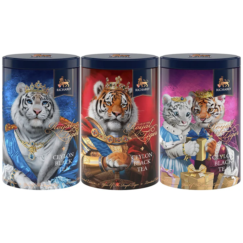 

Чай Richard Year of the Royal Tiger черный листовой 3 шт по 80 г