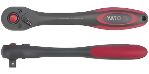 

YATO YT-0292 Трещотка с пластмассовой ручкой 72 зуба, 1 2 inch, 257 мм, держатель для подв