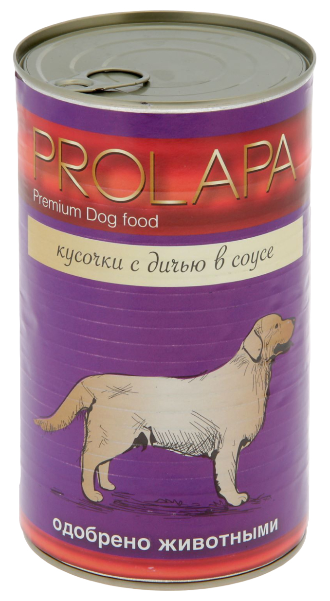 Консервы для собак Prolapa Premium дичь в соусе, 850 г