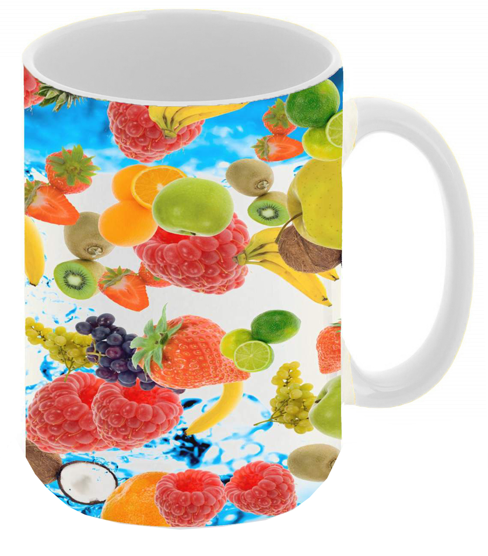 

Кружка CoolPodarok Фрукты и ягоды в воде