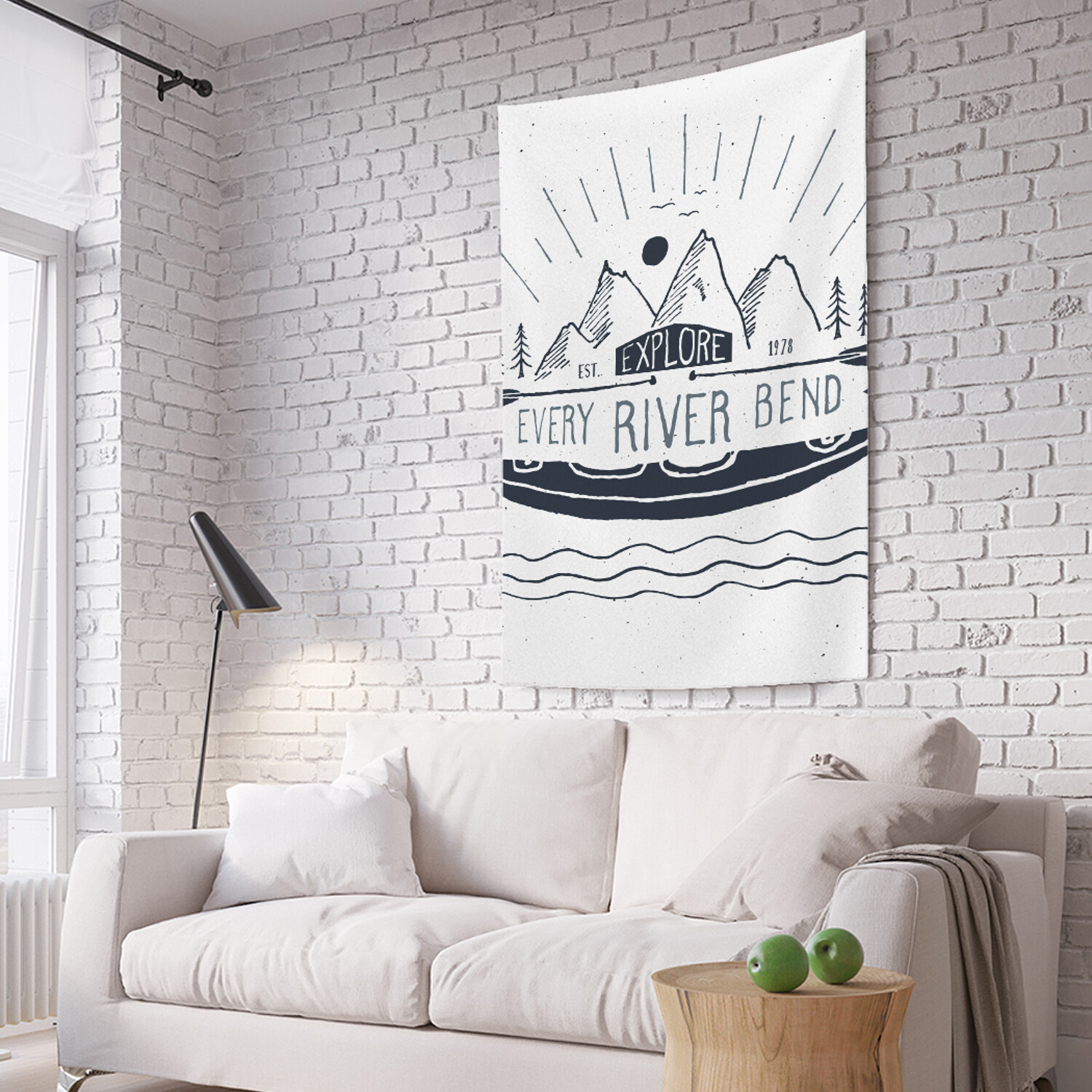 

Вертикальное фотопанно на стену JoyArty Экспедиция по реке на байдарке 150x200 см, Экспедиция по реке на байдарке