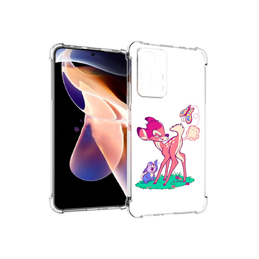 

Чехол MyPads Tocco для Xiaomi Redmi Note 11 Pro смешной олененок (PT224811.282.610), Прозрачный, Tocco