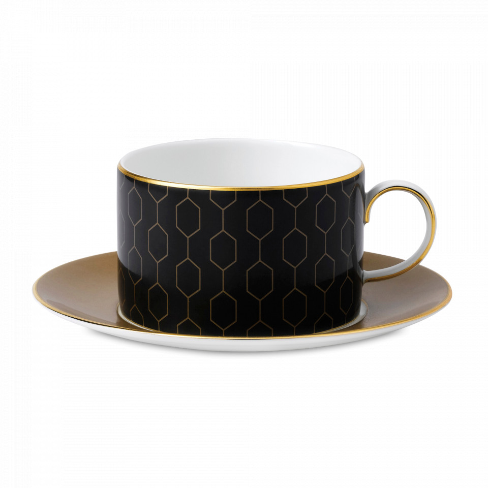 

Пара чайная Wedgwood Arris, Белый;золотистый;коричневый;черный