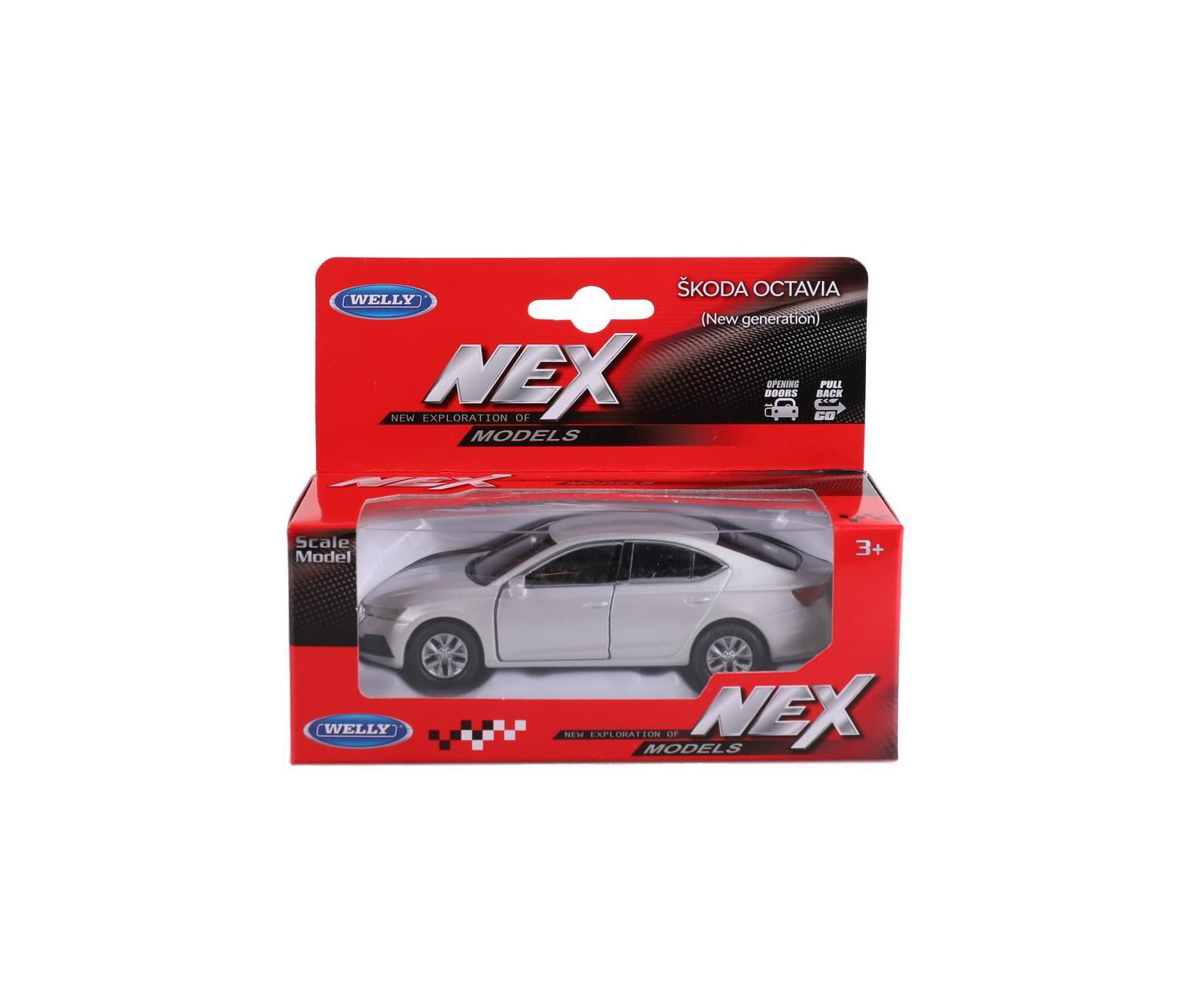 

Машинка Welly 1:38 SKODA OCTAVIA IV цвета в ассортименте, Разноцветный, 43806W