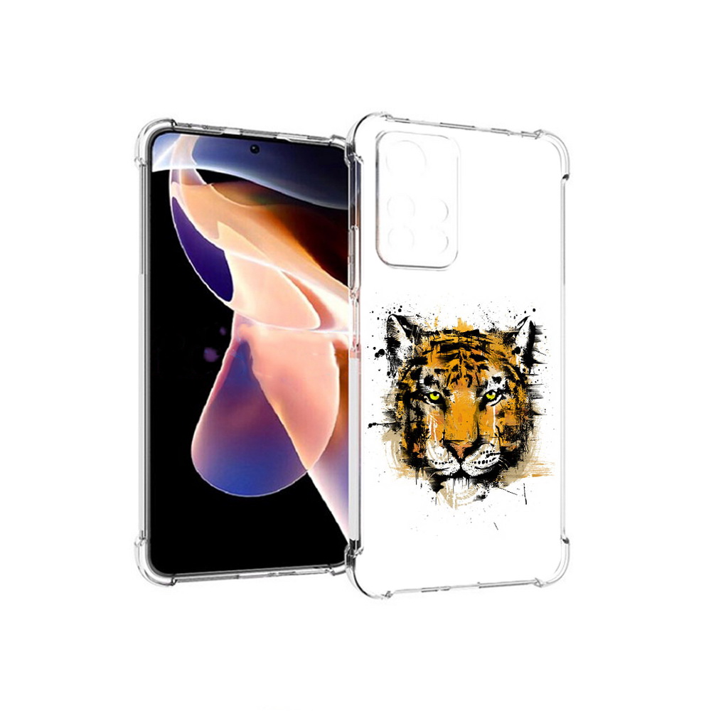 

Чехол MyPads Tocco для Xiaomi Redmi Note 11 Pro тигруля (PT224811.282.643), Прозрачный, Tocco