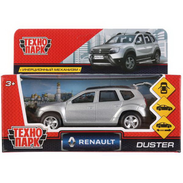 

Машинка Технопарк RENAULT DUSTER серебристый 12 см, DUSTER-SL