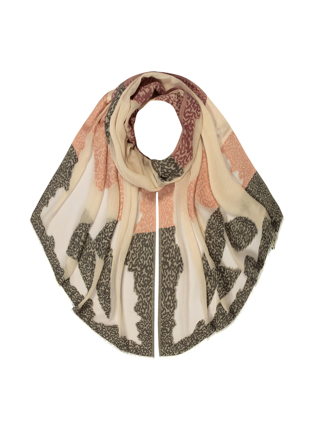 

Палантин женский Каляев 55605 розовый, 55605