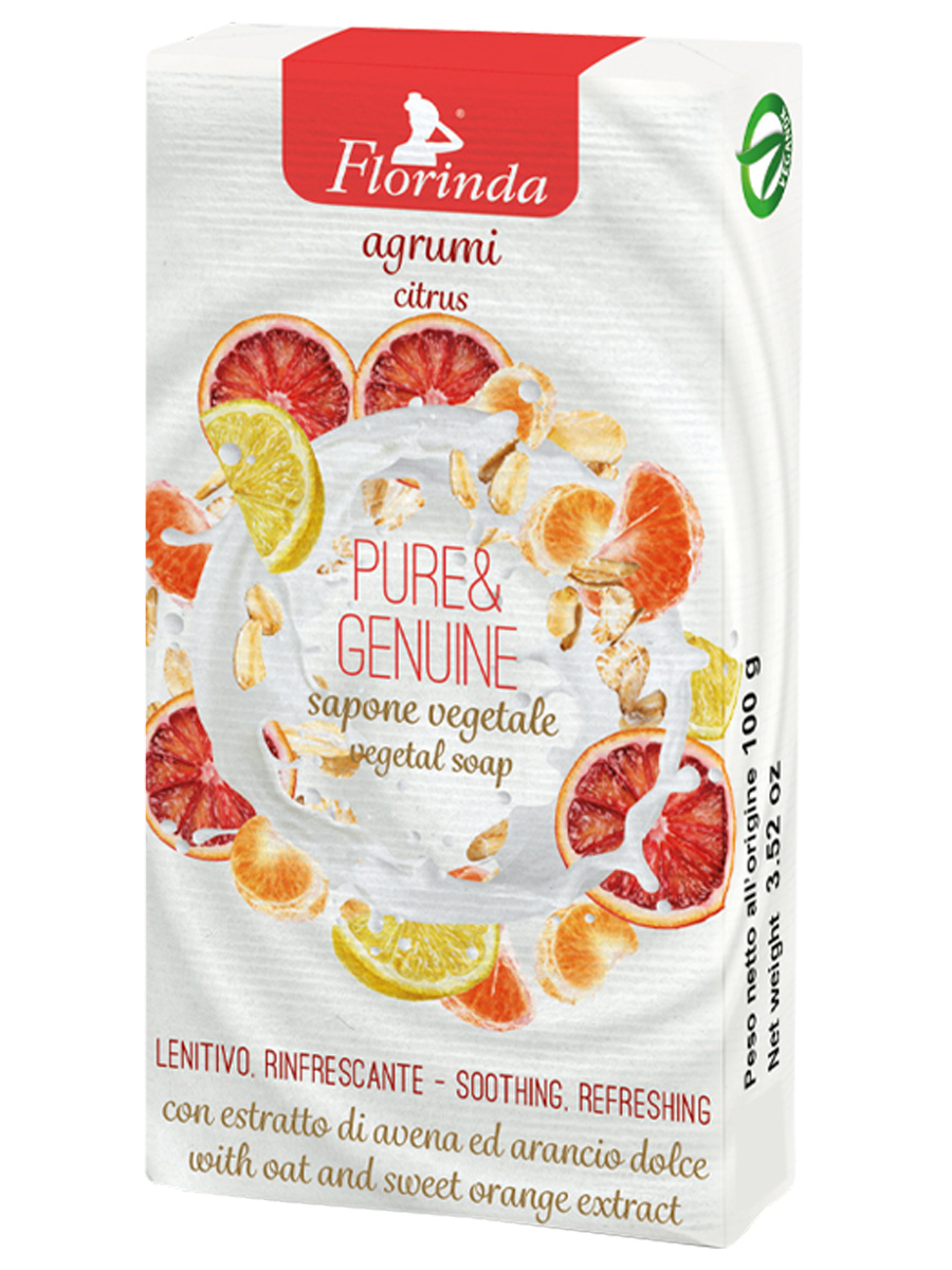 Косметическое мыло Florinda Просто Вкусно Agrumi Цитрусы 100г вкусно