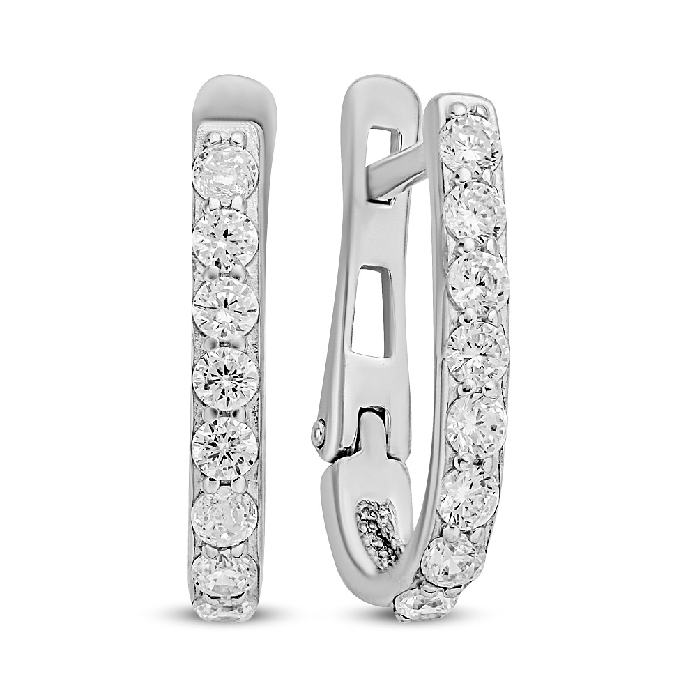 

Серьги из серебра 585Gold 702011124, фианит, 702011124