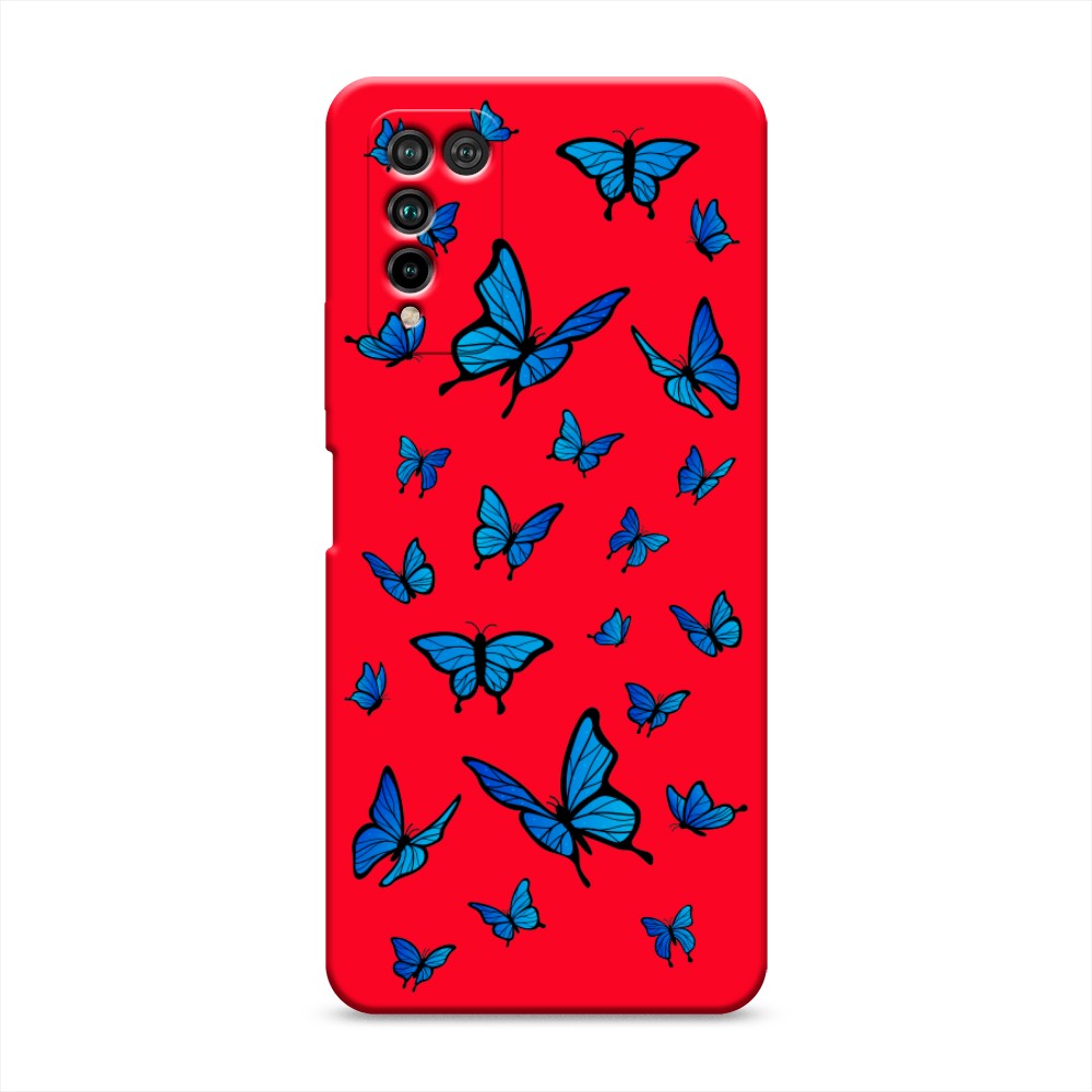 

Чехол Awog на Honor 10X Lite "Синие бабочки"