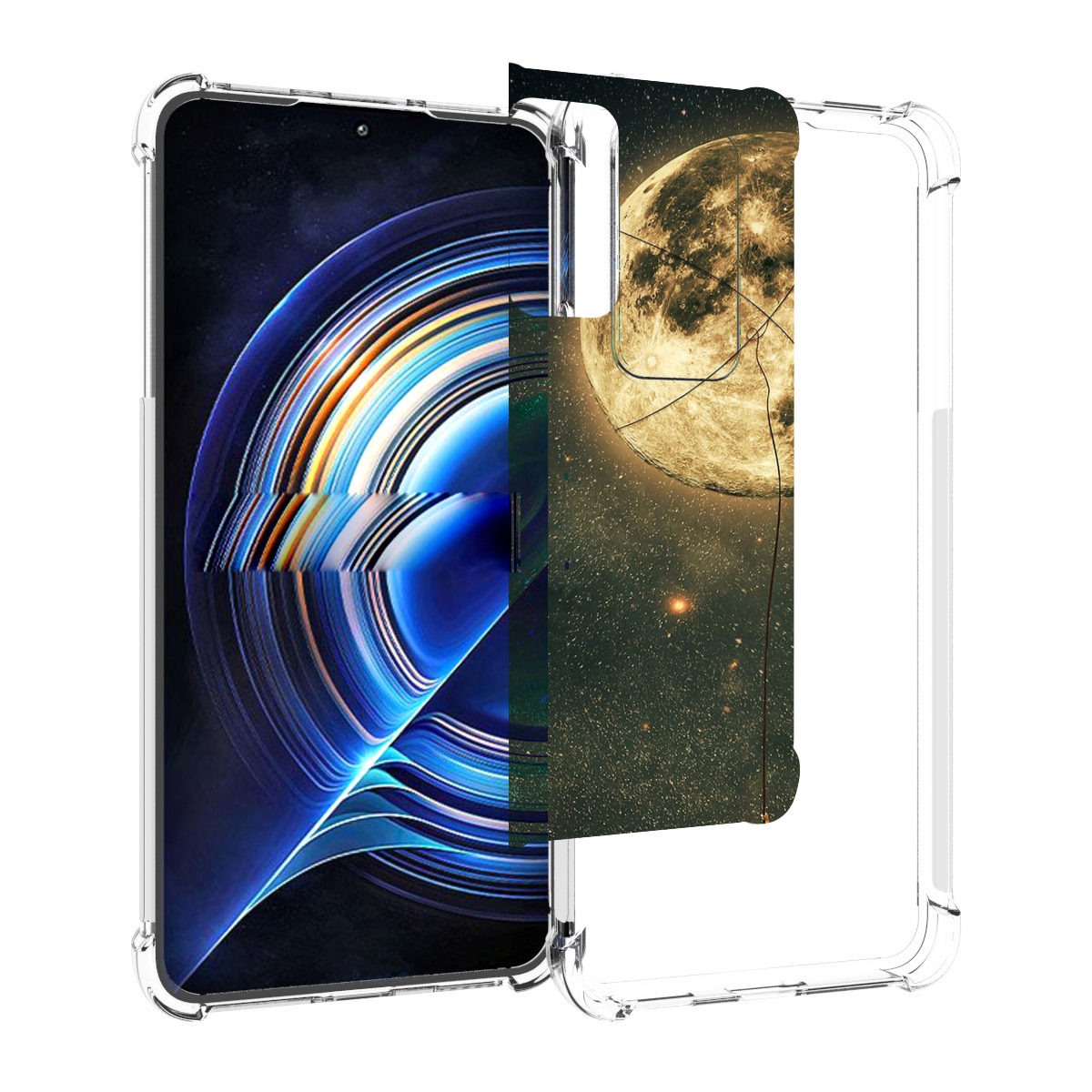 

Чехол MyPads Луна-светит для Tecno Camon 19 Neo, Прозрачный, Tocco