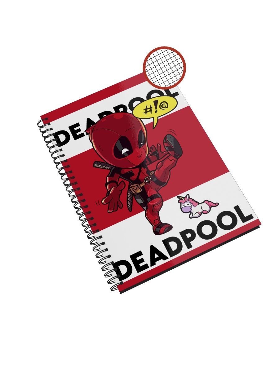 

Блокнот СувенирShop "Deadpool/Дэдпул/Marvel" NP-MVDP1-A5/2 A5 48 листов в клетку, NP-MVDP1-A5/2