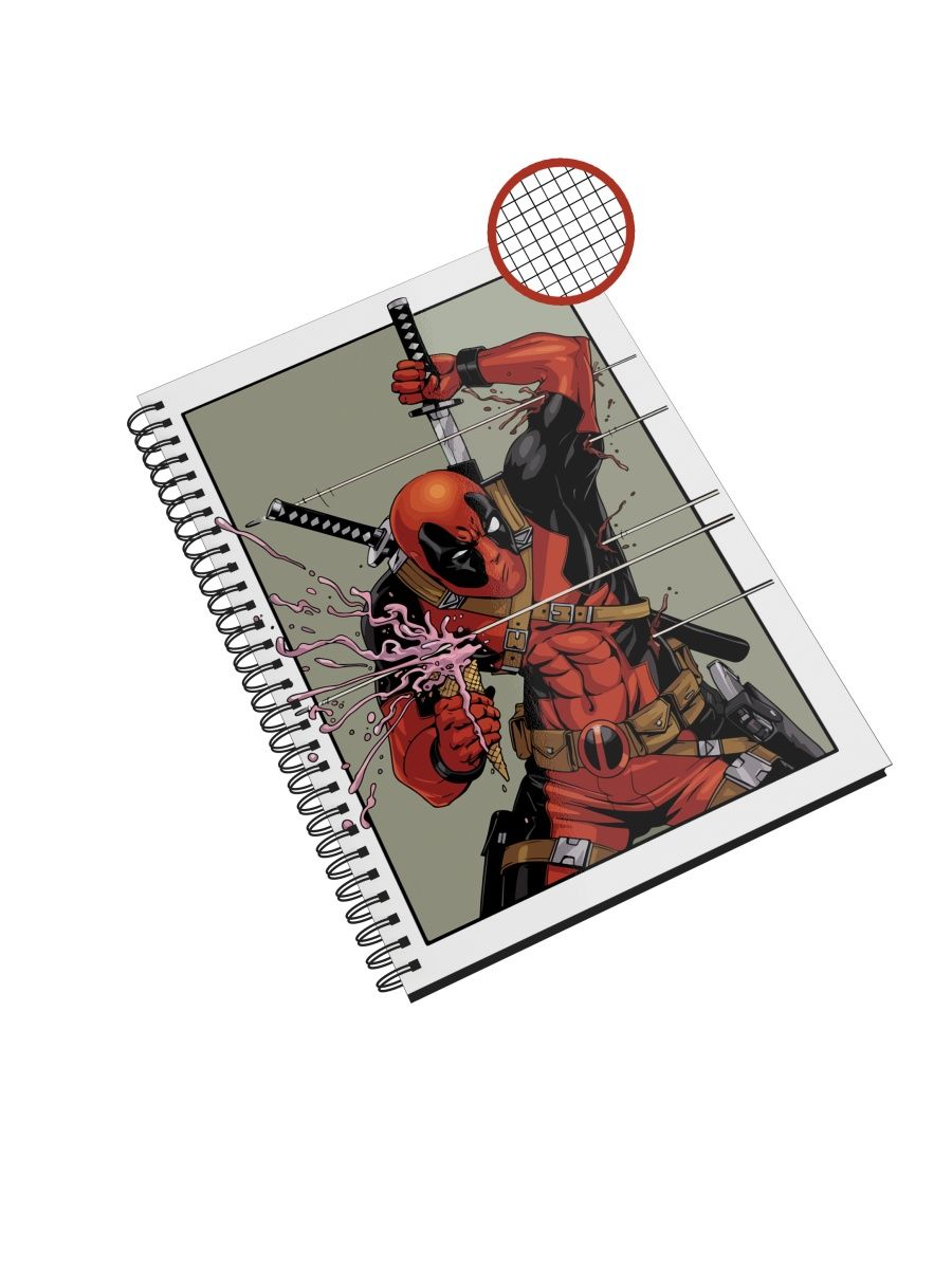 

Блокнот СувенирShop "Deadpool/Дэдпул/Marvel" NP-MVDP2-A5/2 A5 48 листов в клетку, NP-MVDP2-A5/2