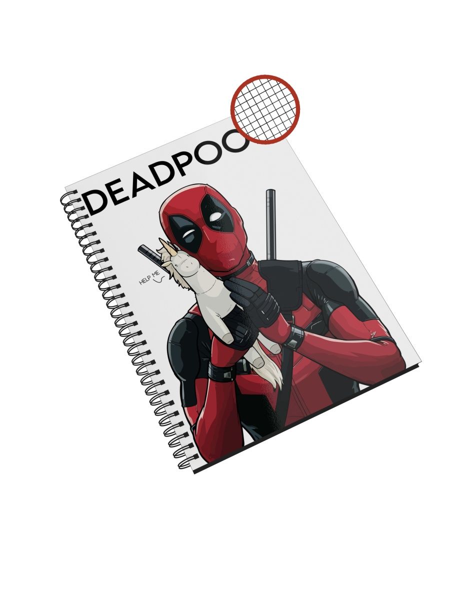 

Блокнот СувенирShop "Deadpool/Дэдпул/Marvel" NP-MVDP4-A5/2 A5 48 листов в клетку, NP-MVDP4-A5/2