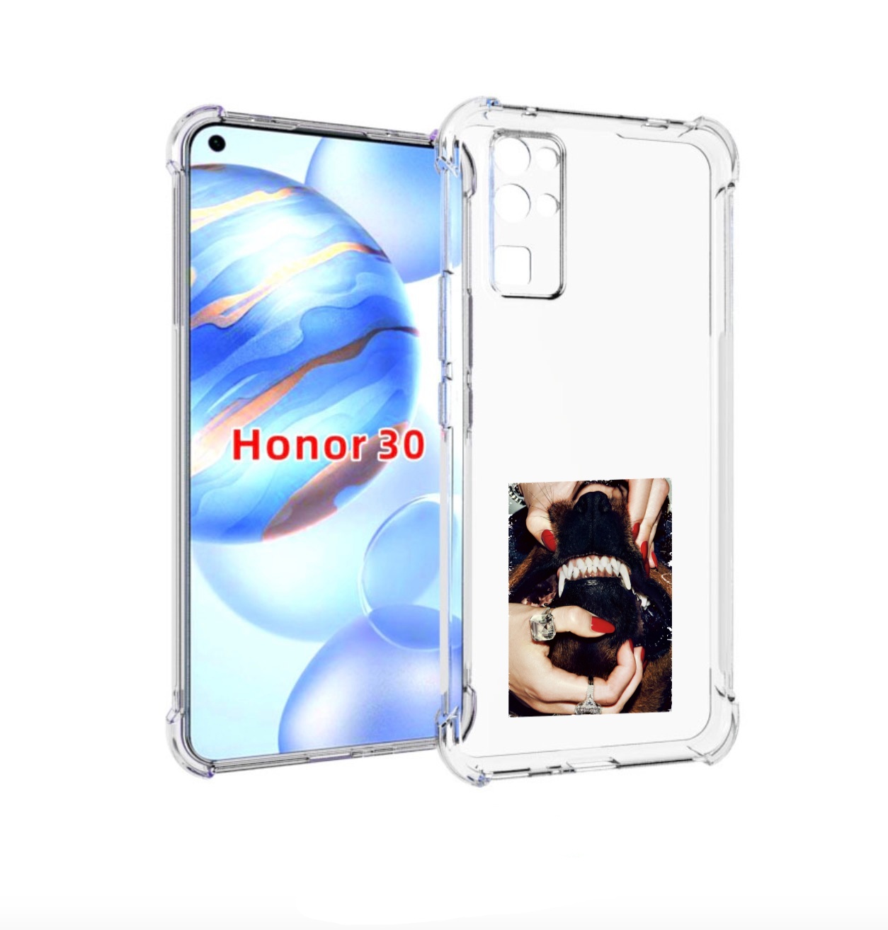 

Чехол бампер MyPads маникюр для Honor 30 (BMH-AN10) противоударный, Прозрачный, Tocco