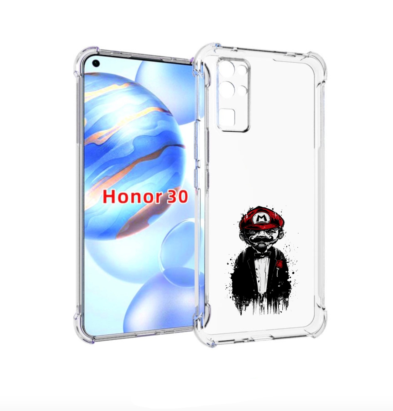 

Чехол бампер MyPads марио для Honor 30 (BMH-AN10) противоударный, Прозрачный, Tocco