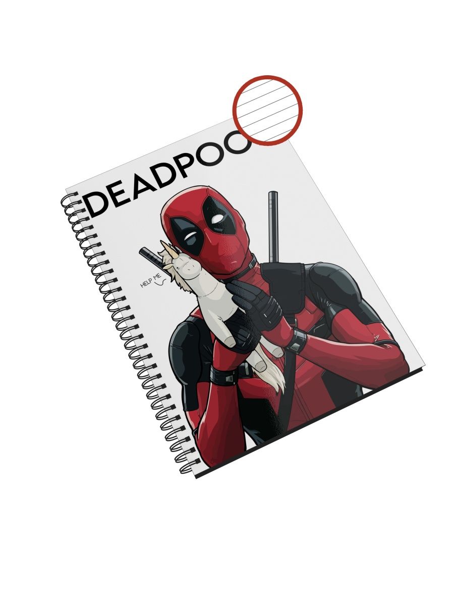 

Блокнот СувенирShop "Deadpool/Дэдпул/Marvel" NP-MVDP4-A5/3 A5 48 листов в линейку, NP-MVDP4-A5/3