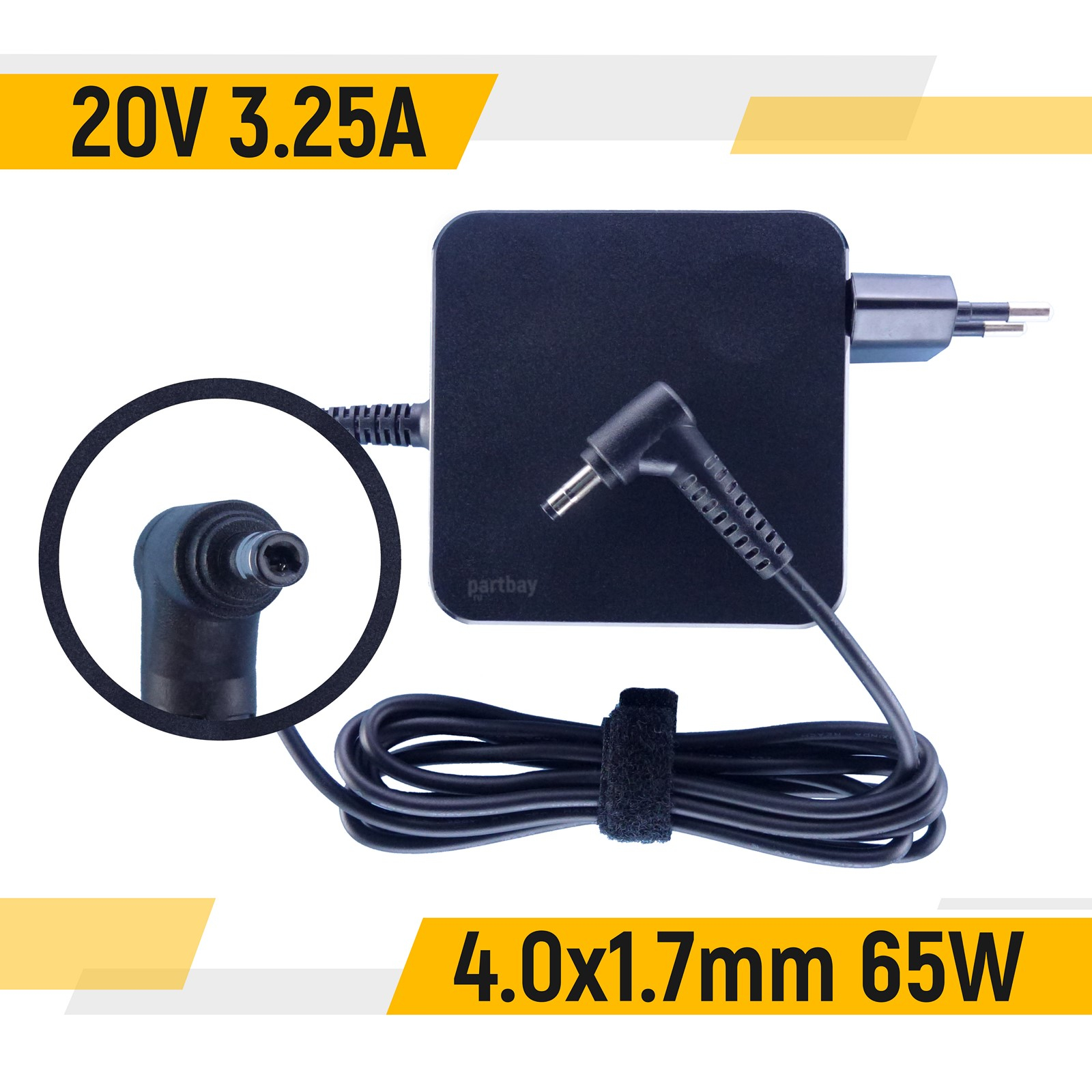 

Сетевой адаптер для ноутбука ORG для Lenovo IdeaPad 3-14IIL05, Черный