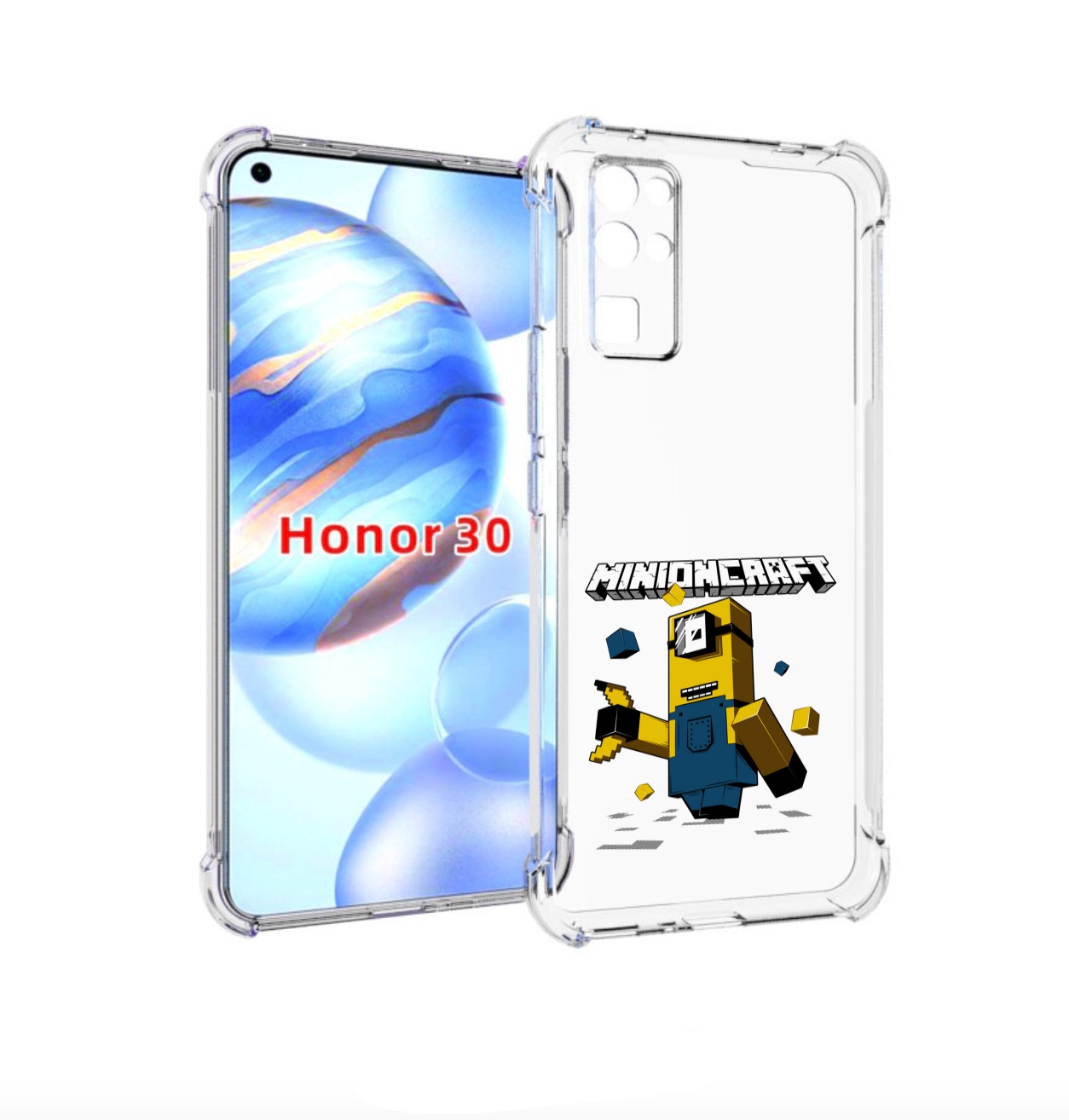 

Чехол бампер MyPads миньон для Honor 30 (BMH-AN10) противоударный, Прозрачный, Tocco