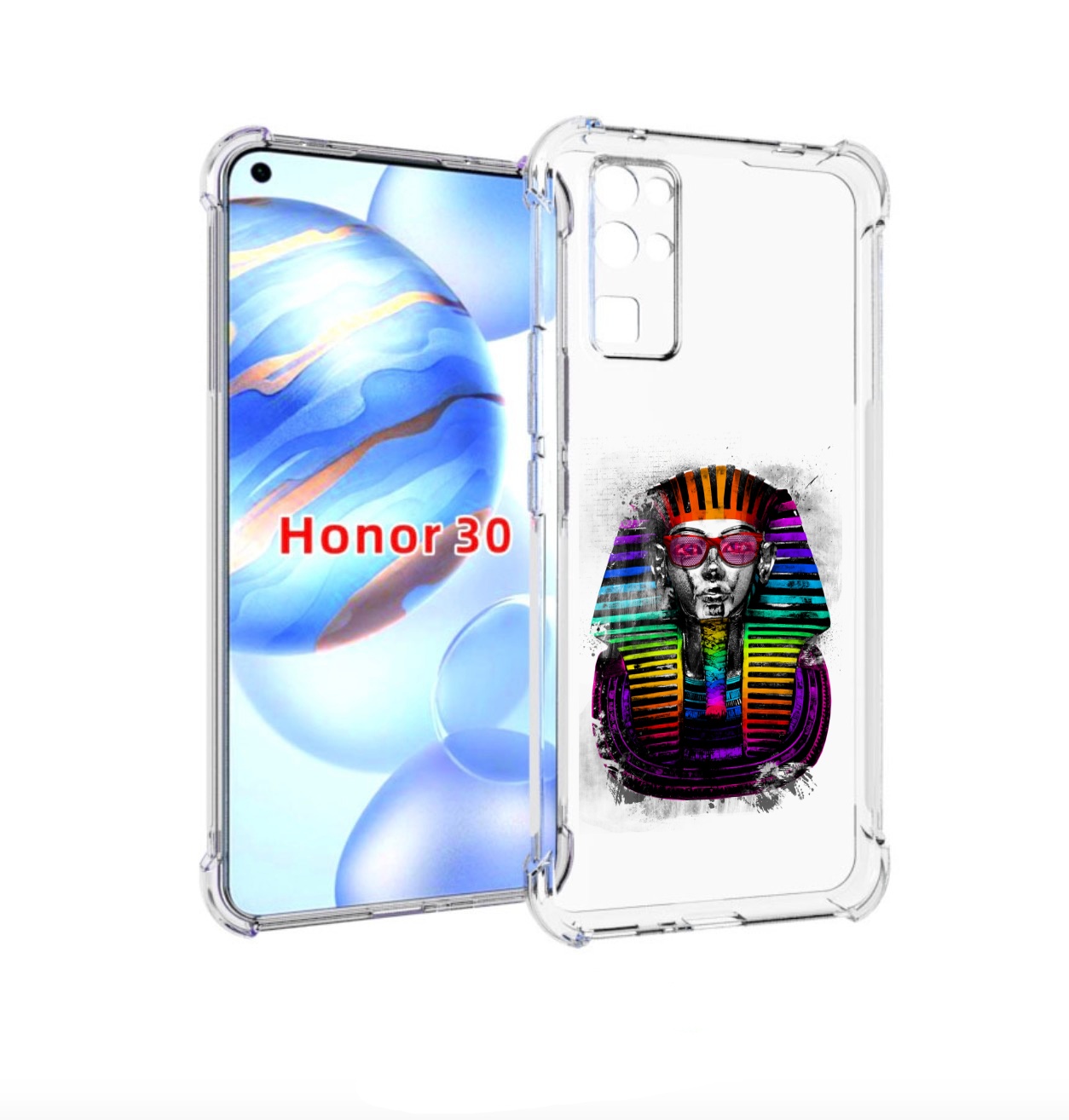 

Чехол бампер MyPads модная богиня для Honor 30 (BMH-AN10) против, Прозрачный, Tocco