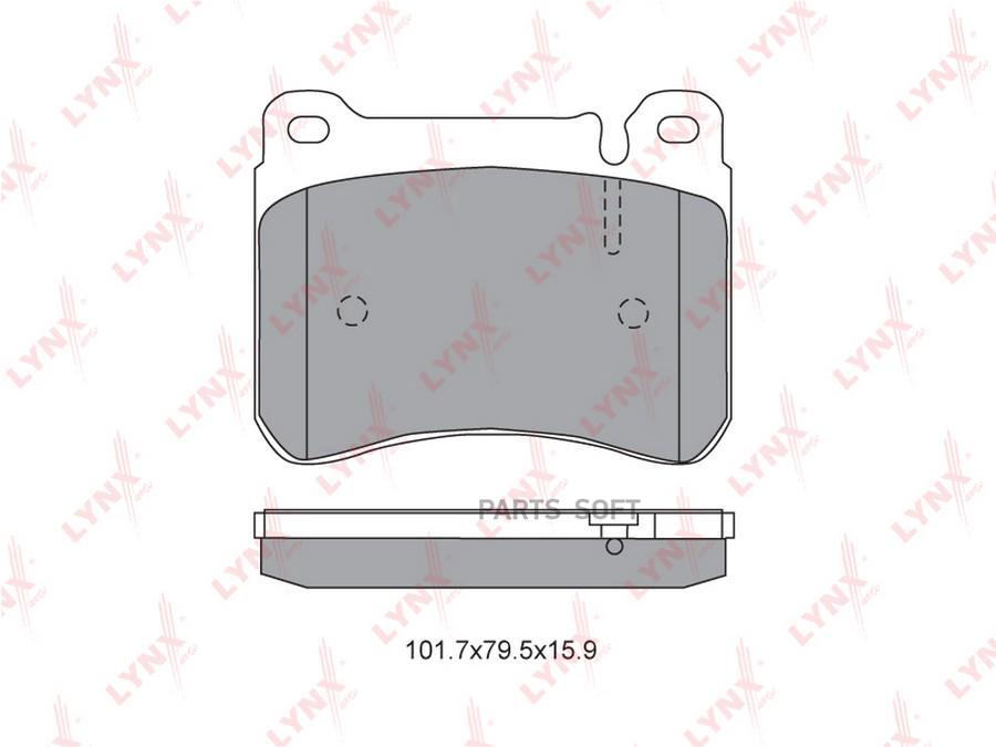 

Тормозные колодки LYNXauto передние дисковые BD5351