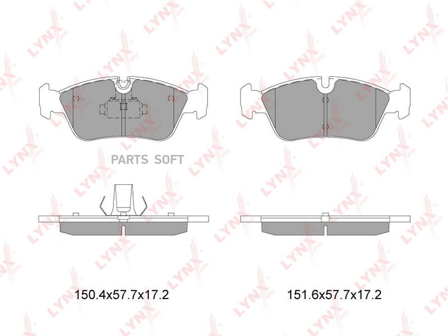 

Тормозные колодки LYNXauto передние BD-1408