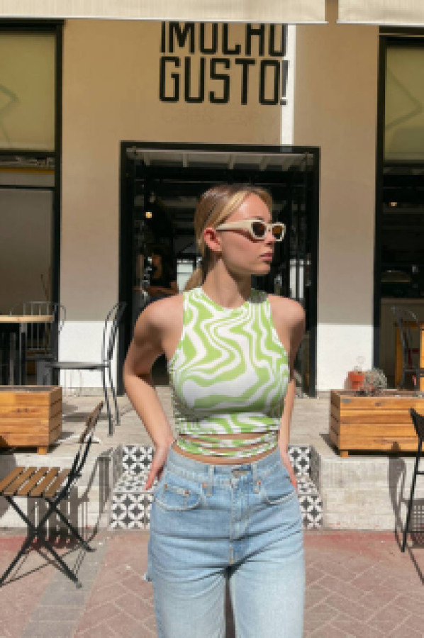 

Блуза женская Zechka zck0475-FYesil зеленая L (доставка из-за рубежа), Зеленый, zck0475-FYesil