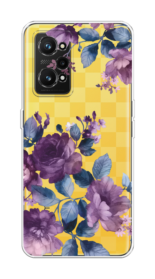 

Чехол на Realme GT Neo 3T/Neo 2 "Purple Blossoms", Синий;фиолетовый, 2510750-1