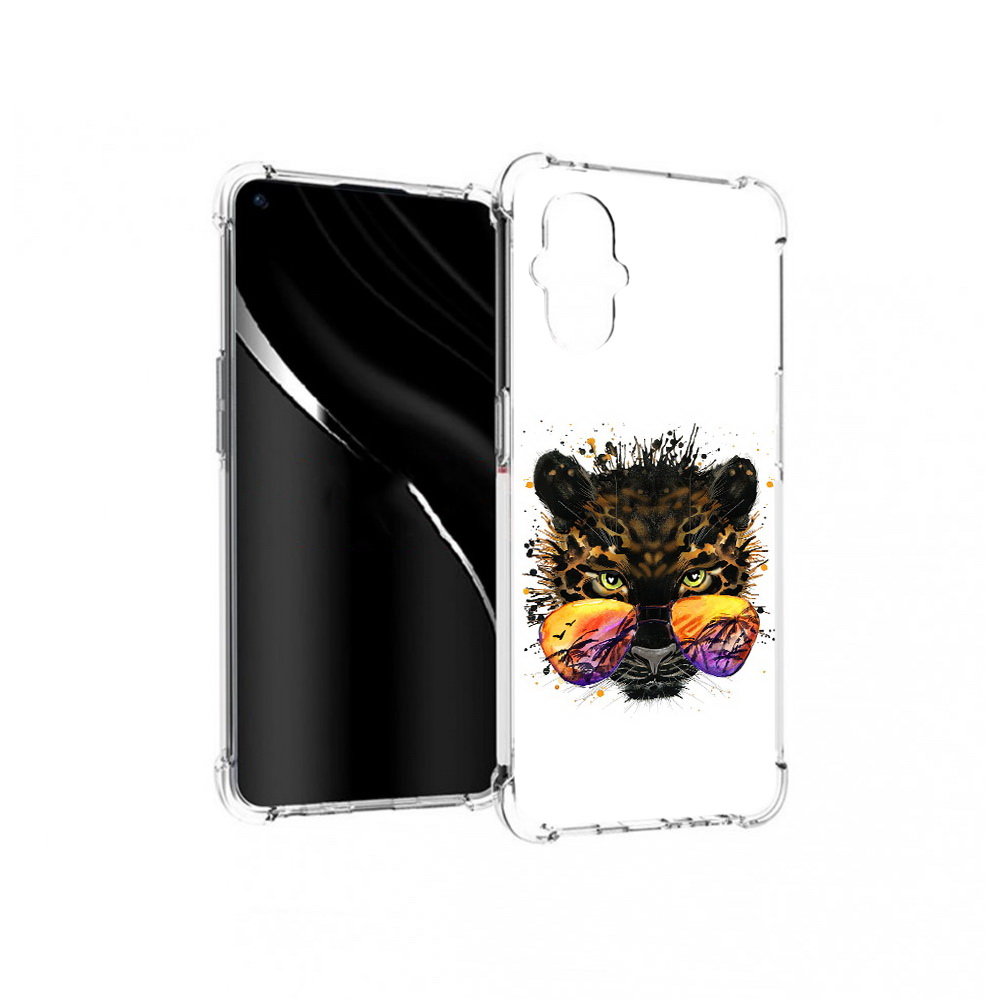 

Чехол MyPads Tocco для OnePlus Nord N20 5G тропический леопард (PT227047.135.649), Прозрачный, Tocco