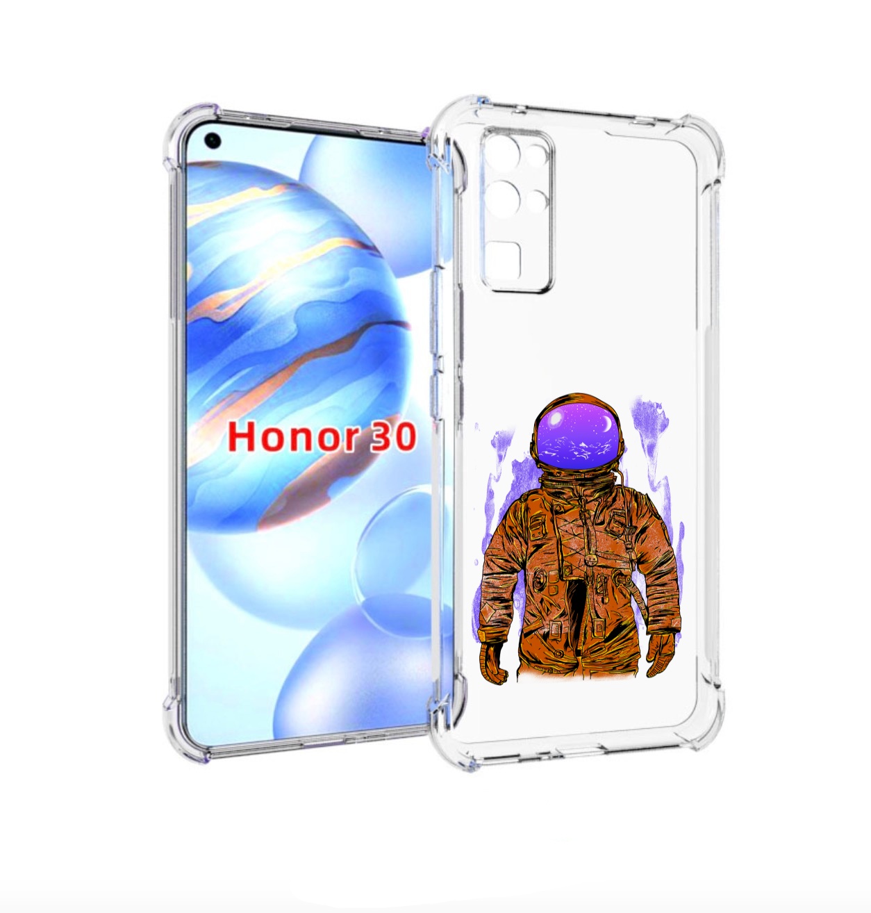 

Чехол бампер MyPads нарисованный мужчина в скафандре для Honor 3, Прозрачный, Tocco