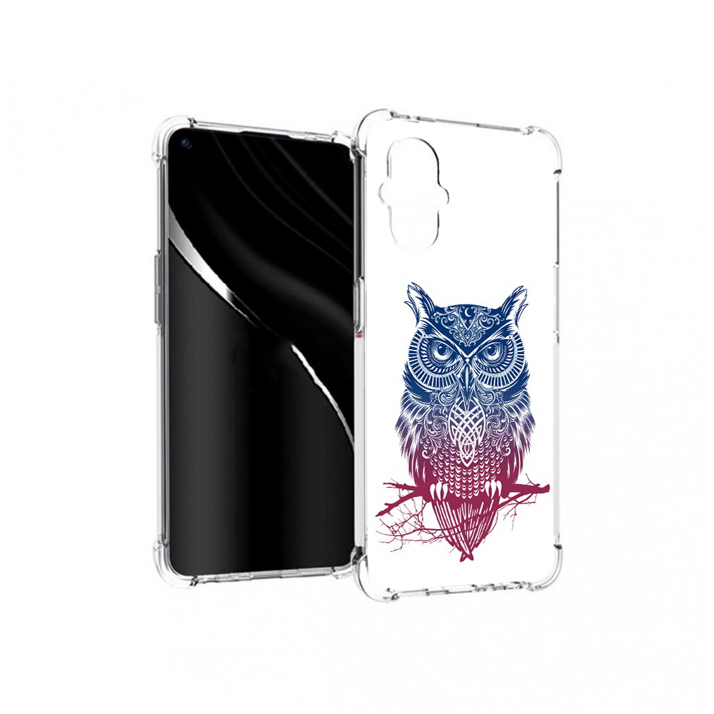 

Чехол MyPads Tocco для OnePlus Nord N20 5G хиппи сова (PT227047.135.664), Прозрачный, Tocco