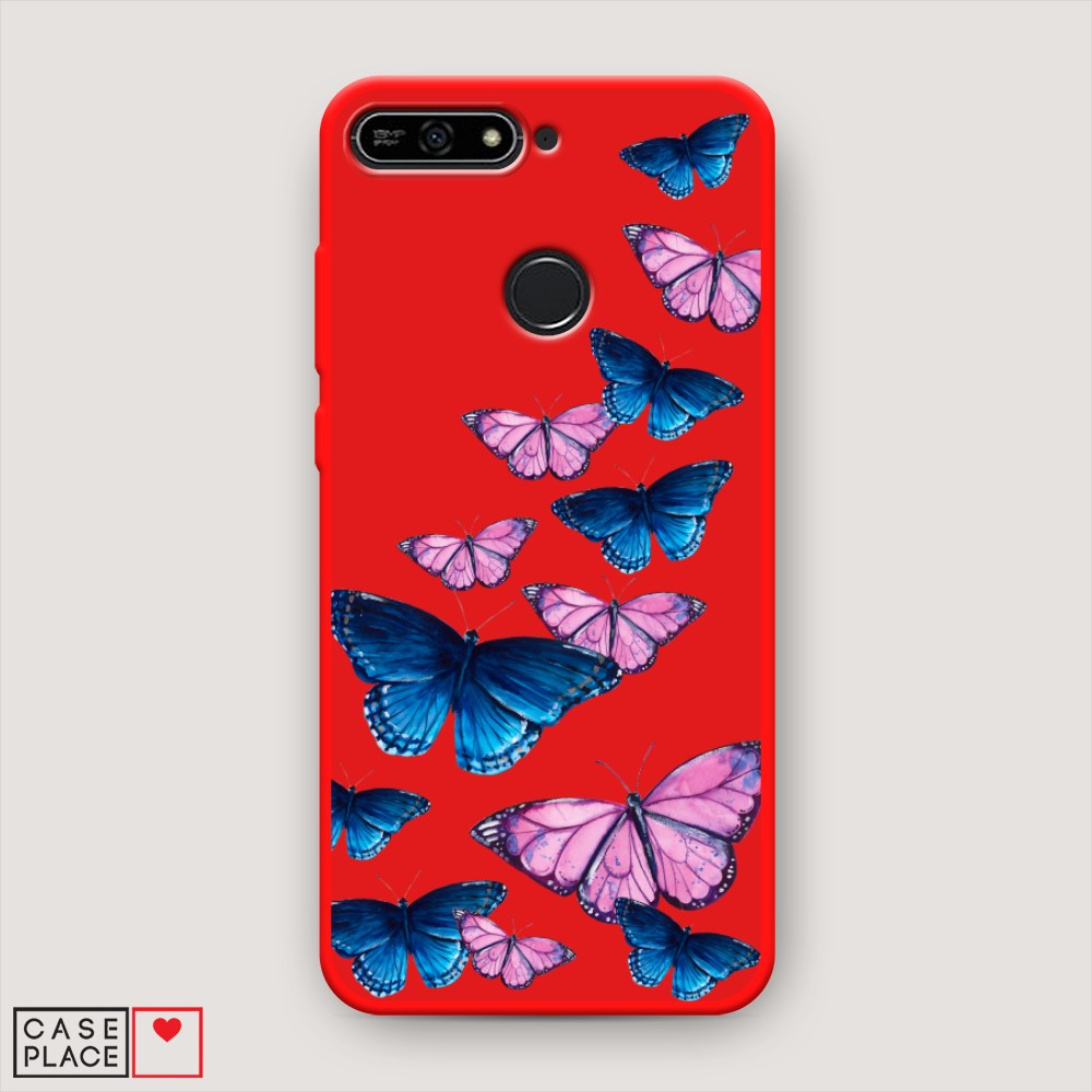 

Чехол Awog на Honor 7C/7A Pro/Huawei Y6 Prime 2018 "Полет бабочек"