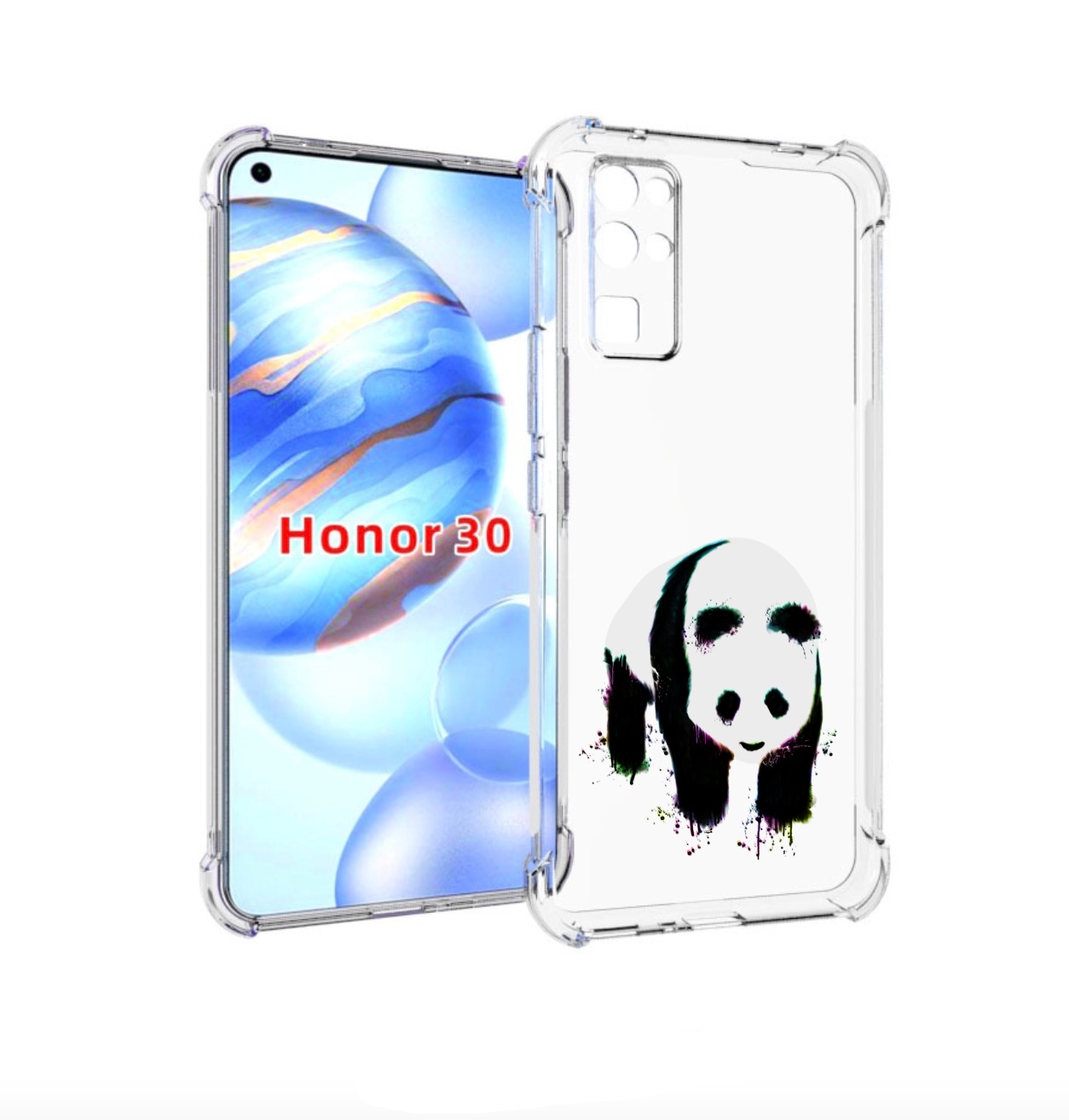 

Чехол бампер MyPads панда в акварели для Honor 30 (BMH-AN10) про, Прозрачный, Tocco