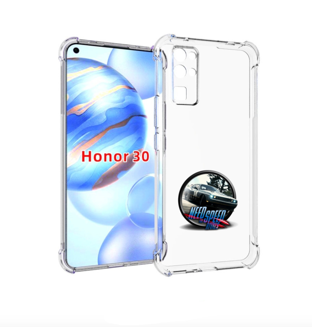 

Чехол бампер MyPads Гонки для Honor 30 (BMH-AN10) противоударный, Прозрачный, Tocco