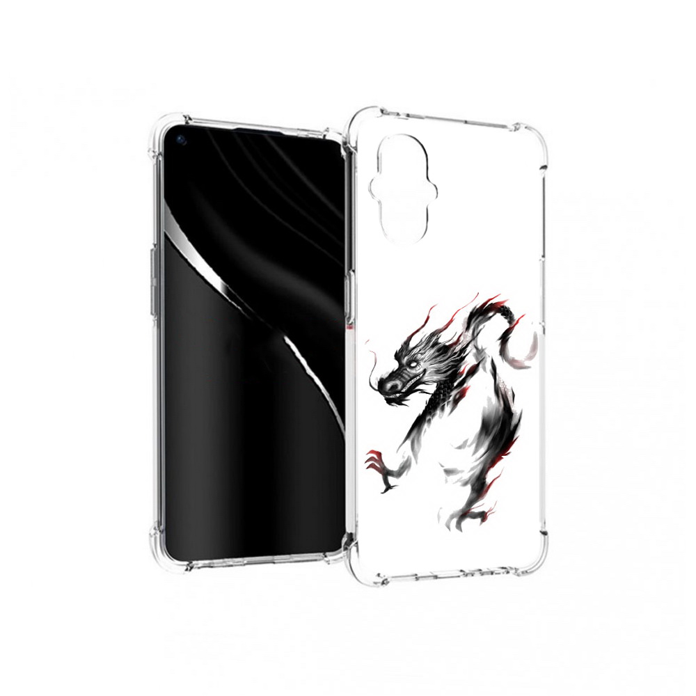 

Чехол MyPads Tocco для OnePlus Nord N20 5G черный дракон (PT227047.135.690), Прозрачный, Tocco