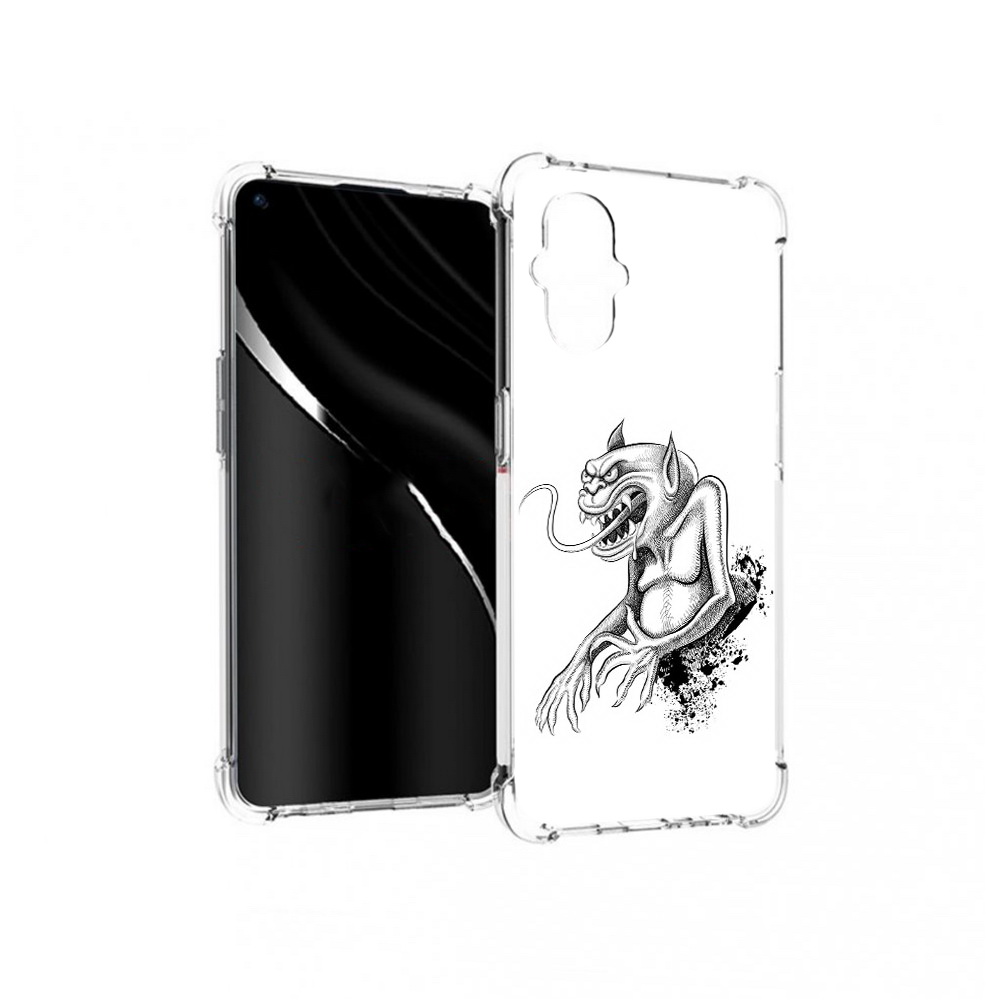 

Чехол MyPads Tocco для OnePlus Nord N20 5G чорт (PT227047.135.692), Прозрачный, Tocco