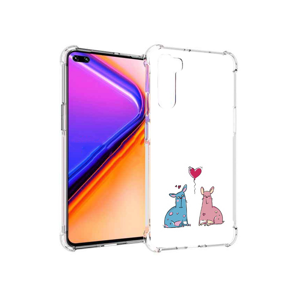 

Чехол MyPads Tocco для OnePlus Nord Лама любовь (PT227045.136.102), Прозрачный, Tocco