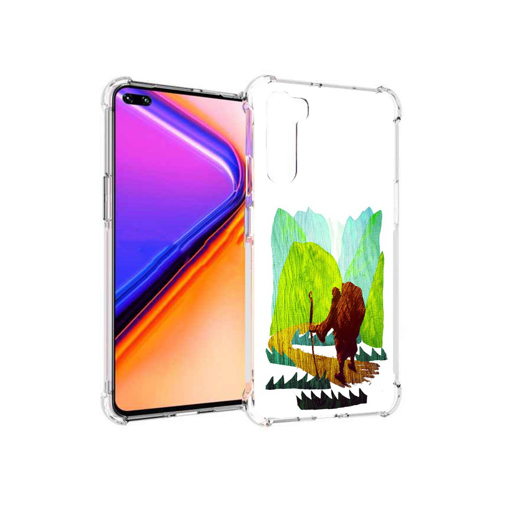 

Чехол MyPads Tocco для OnePlus Nord Лесная тропа (PT227045.136.106), Прозрачный, Tocco