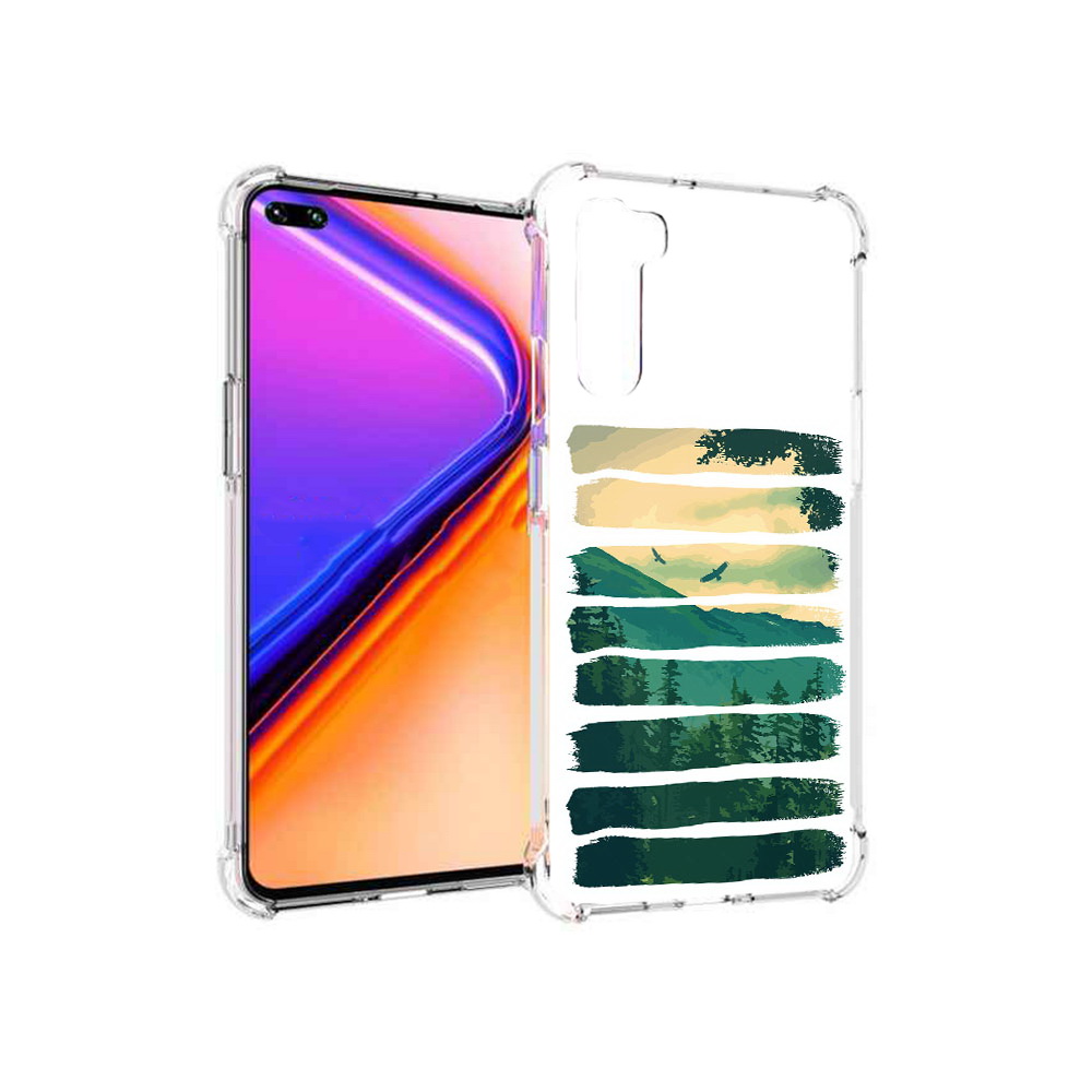 

Чехол MyPads Tocco для OnePlus Nord Лесная чаща (PT227045.136.107), Прозрачный, Tocco