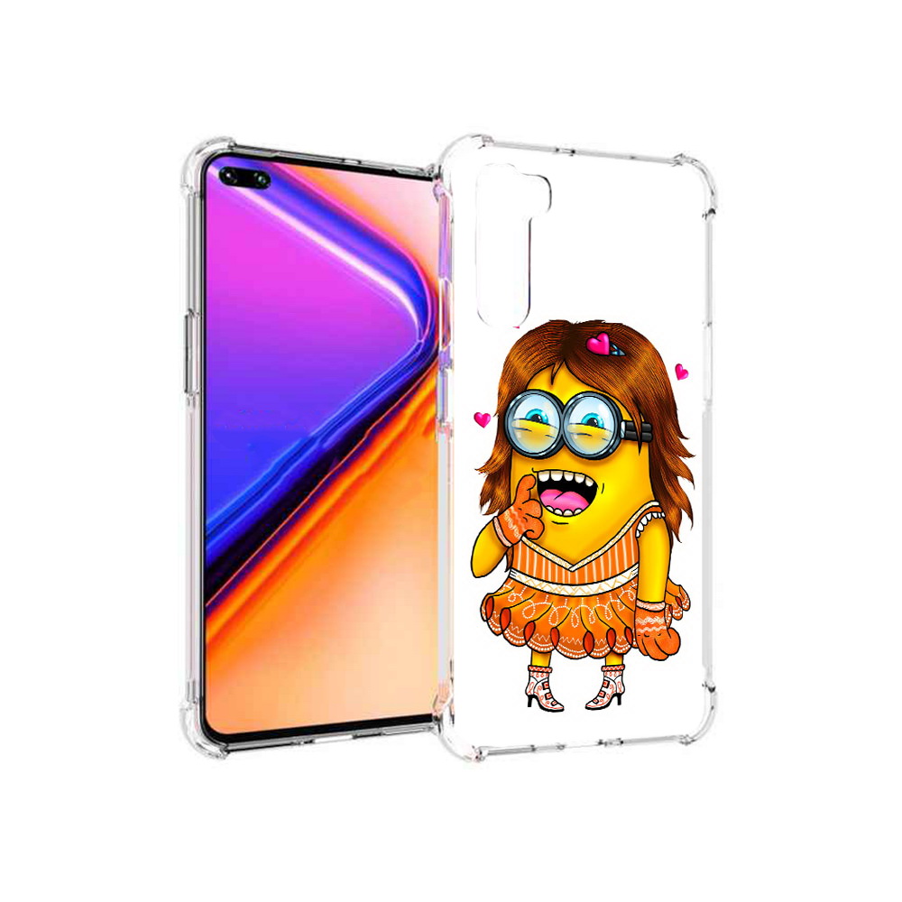 

Чехол MyPads Tocco для OnePlus Nord Миньон девочка (PT227045.136.116), Прозрачный, Tocco