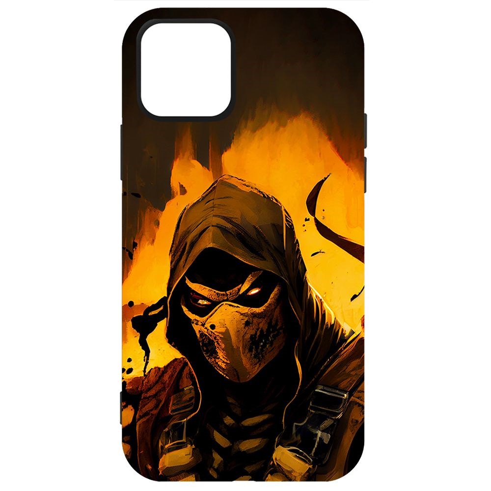 

Чехол-накладка Krutoff Soft Case Мортал Комбат. Скорпион для iPhone 12 Pro Max черный